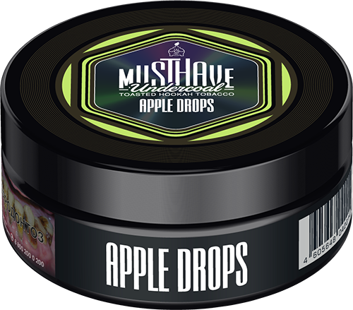 Tobacco Must Have Apple Drops 125g    