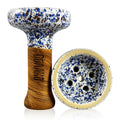 Bowl Oblako Black Glaze Hookah Shisha Bowl White Dots