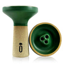 Bowl Oblako Trio Hookah Shisha Bowl Phunnel Green Matte