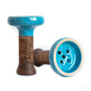 Bowl Oblako Black Glaze Hookah Shisha Bowl Light Blue