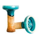 Bowl Oblako Black Glaze Hookah Shisha Bowl Turquoise
