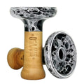 Bowl Oblako Phunnel L Glaze Hookah Shisha Bowl Marble Black/White