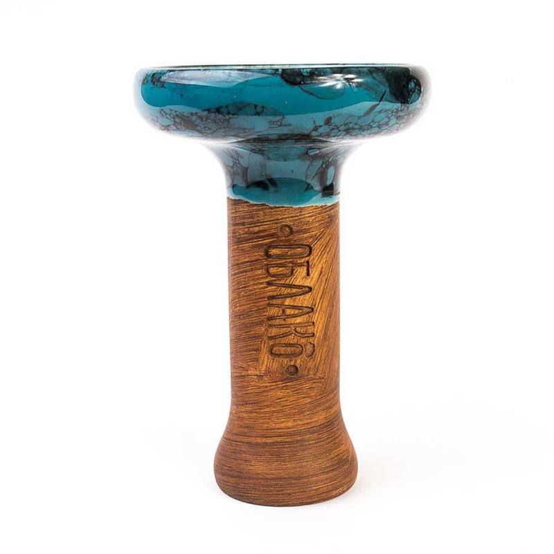 Bowl Oblako Phunnel L Glaze Hookah Bowl  Marble Blue/Black  