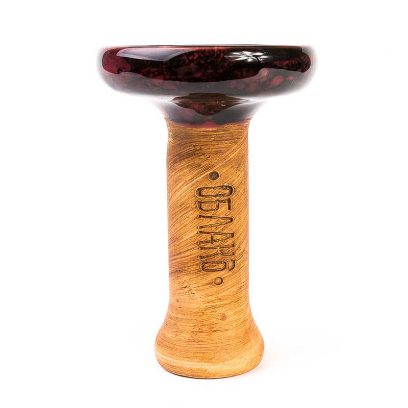 Bowl Oblako Phunnel L Glaze Hookah Bowl  Marble Burgundi/Black  