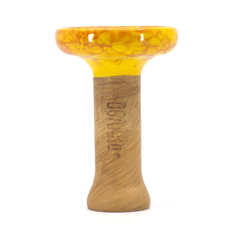 Bowl Oblako Phunnel L Glaze Hookah Bowl  Marble Yellow/Red  