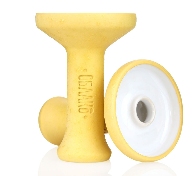 Bowl Oblako Phunnel L Mono Hookah Bowl  Yellow/White  