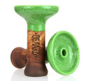 Bowl Oblako Phunnel M Glaze Hookah Shisha Bowl Green with dots