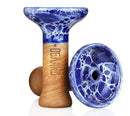 Bowl Oblako Phunnel M Glaze Hookah Shisha Bowl Marble Blue/White