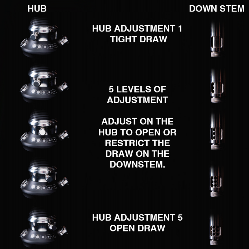 hookah Retrofit Optima Black Hookah    