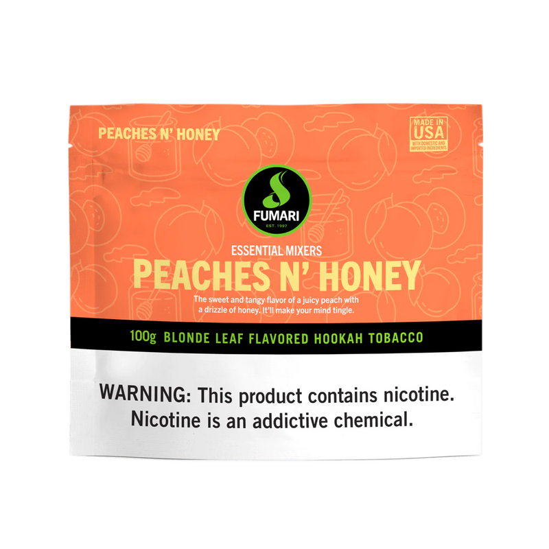 Tobacco Fumari Peaches N' Honey Hookah Shisha Flavor 100g