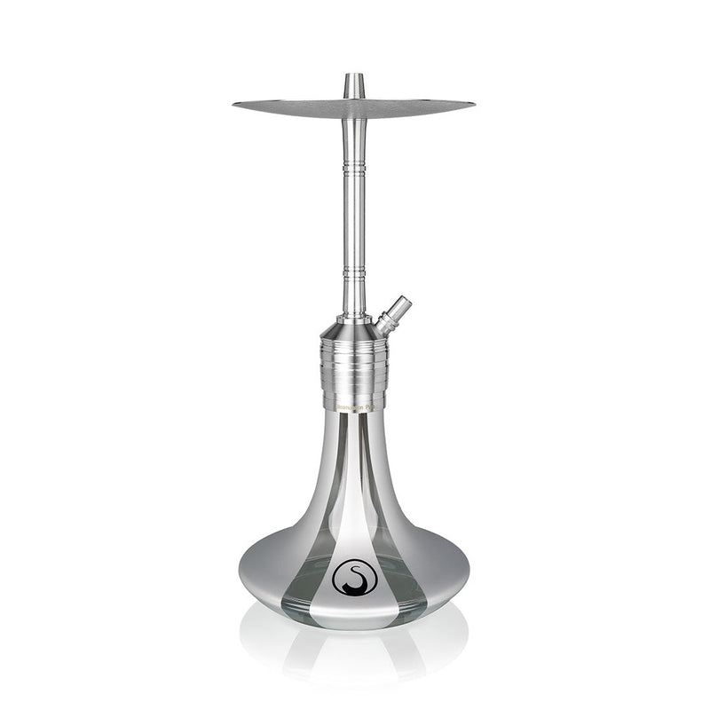 hookah Steamulation Pure One Hookah Silver Matt Metallic