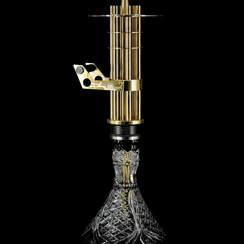 hookah Shi Carver Minigun Hookah Gold