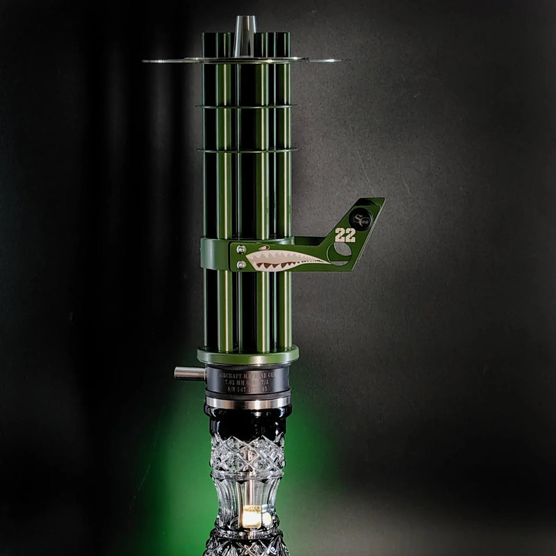 hookah Shi Carver Minigun Hookah Green