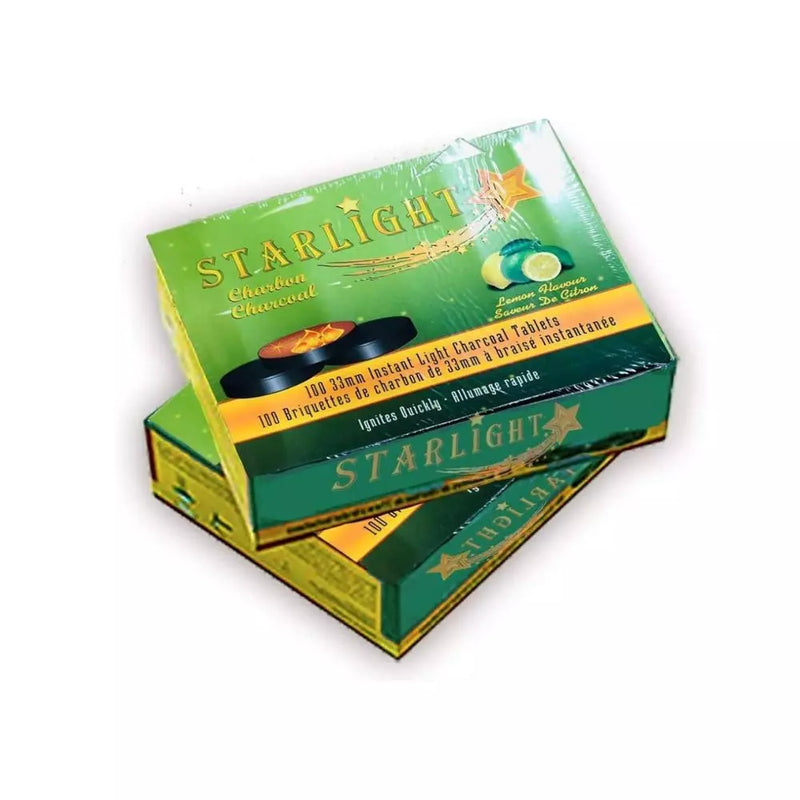 coals Starlight Quick Light Hookah Coals 33 mm Lemon