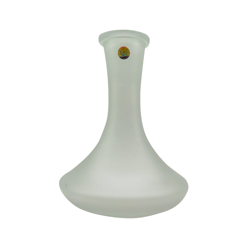 Base Traditional Glass Hookah Base  White Matte  