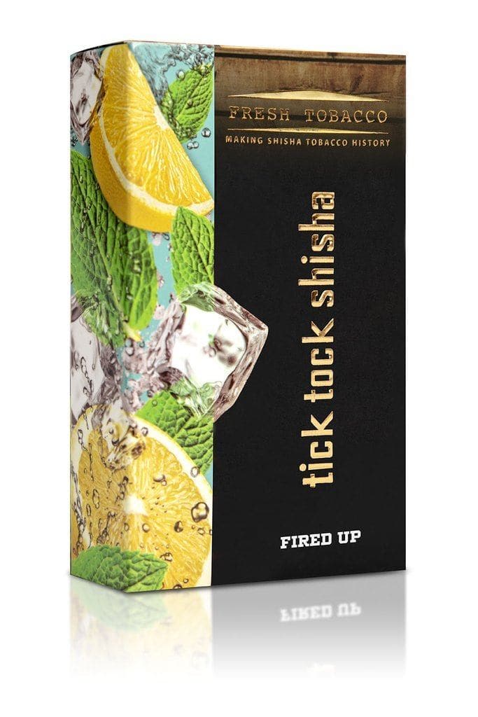 Tobacco Tick Tock Shisha  Fired Up (Ice Lemon Mint) 100g 