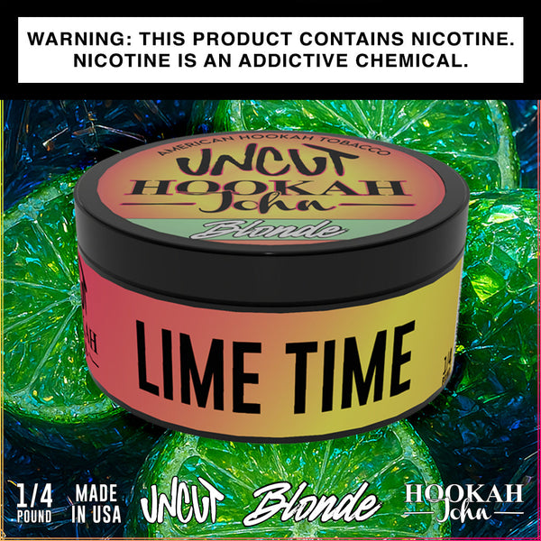 Uncut Blonde Lime Time Hookah Shisha Tobacco 1/4 lb