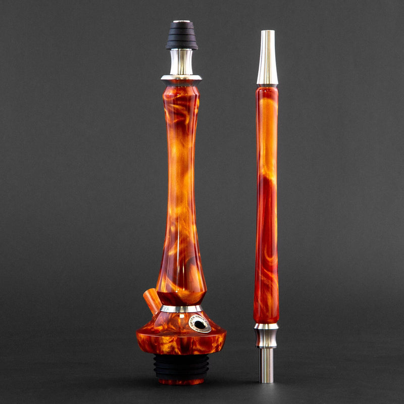 hookah Union Sleek Acrylic Hookah Amber Full