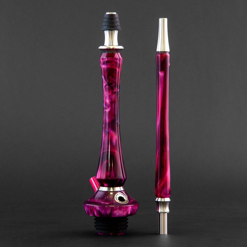 hookah Union Sleek Acrylic Hookah Purple-Red Full