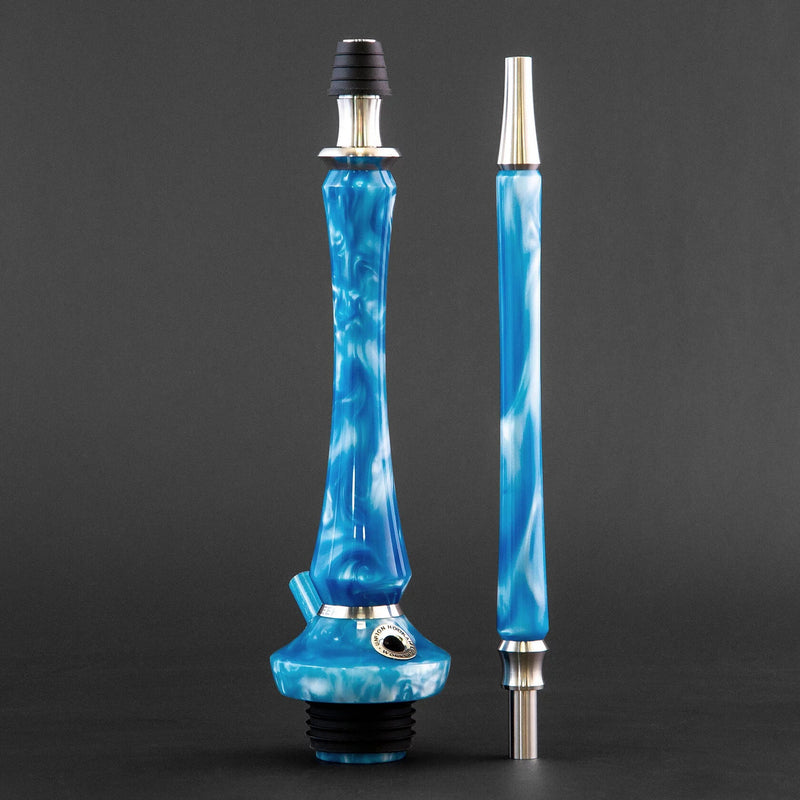 hookah Union Sleek Acrylic Hookah Light Blue Full