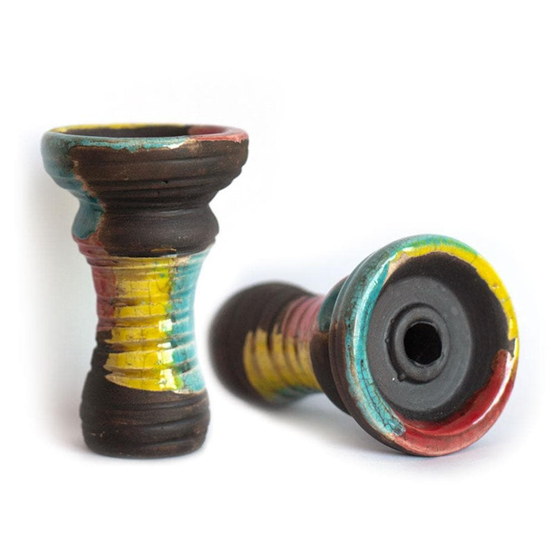 Bowl Vintage Clay & Glass Shot Hookah Bowl    