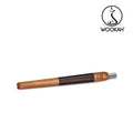 Mouthpiece WOOKAH Wooden Mouthpiece OAK Leather Brown Leather