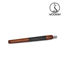 Mouthpiece WOOKAH Wooden Mouthpiece MERBAU Leather Black Leather
