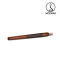 Mouthpiece WOOKAH Wooden Mouthpiece MERBAU Leather Brown Leather