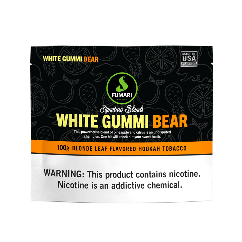Tobacco Fumari White Gummi Bear Hookah Shisha Flavor