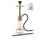 hookah Wookah 24K Gold-Plated Amber Gold Walnut Hookah Set