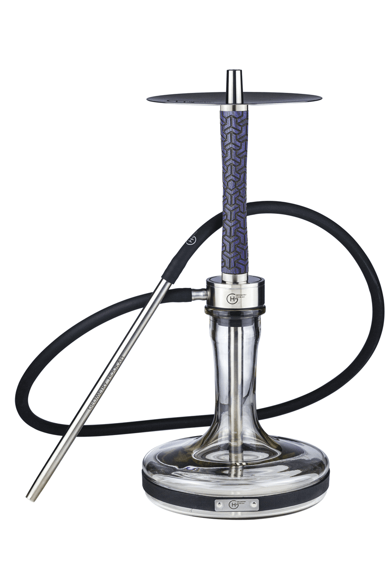 hookah Geometry Big Bro Y-Atome Hookah  Blue  