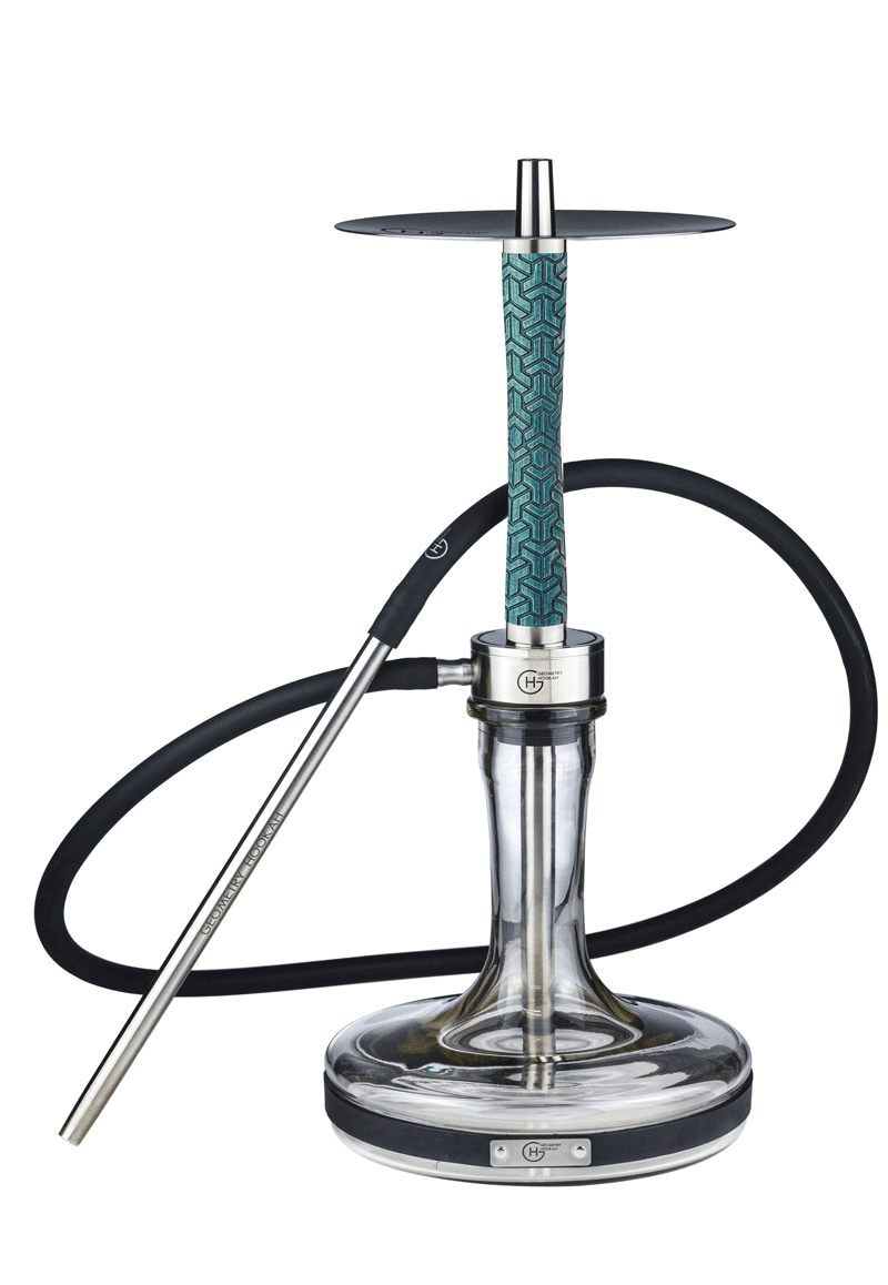 hookah Geometry Big Bro Y-Atome Hookah  Turquoise  