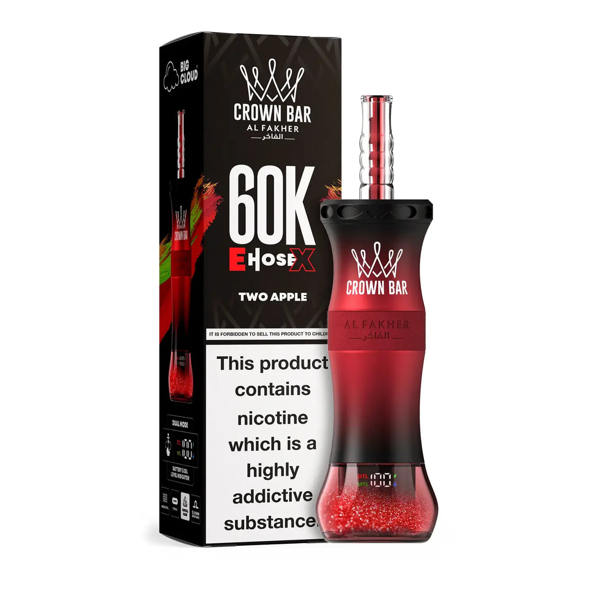 Buy Al Fakher Crown Bar Vape 8K | Dual Mode