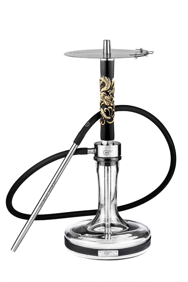 hookah Geometry Big Bro Dragon Hookah Black