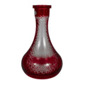 Base Drop Hookah Base Hand Cut Red-Clear