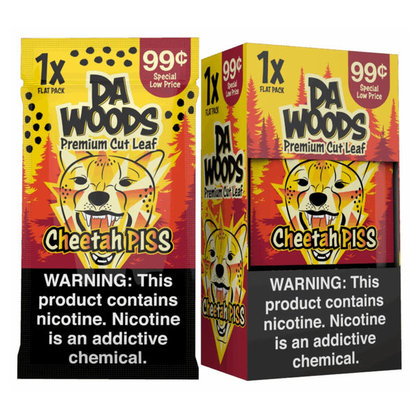 Da Woods Premium Cut Tobacco Leaf pack of 20 Cheetah PISS