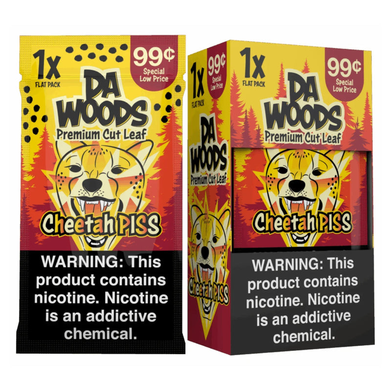 Da Woods Premium Cut Tobacco Leaf pack of 20 Cheetah PISS