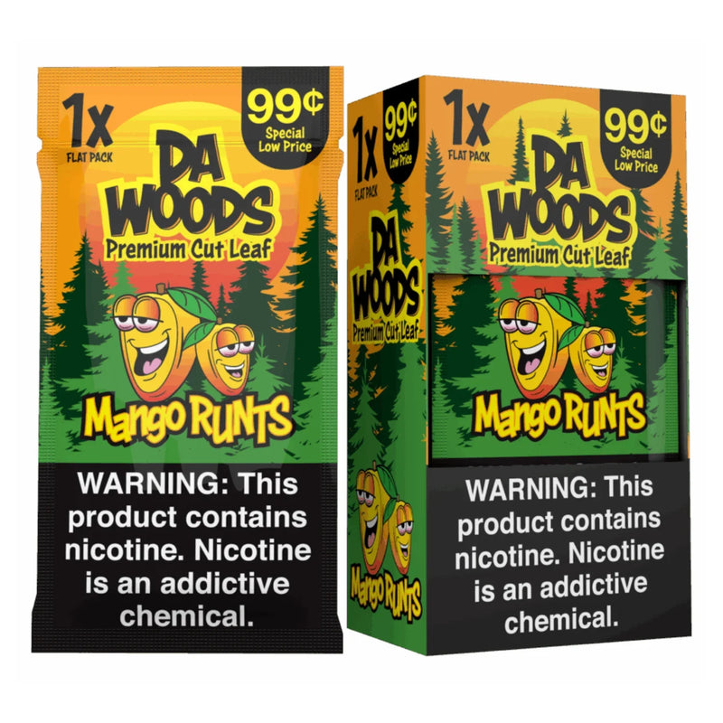 Da Woods Premium Cut Tobacco Leaf pack of 20 Mango RUNTS