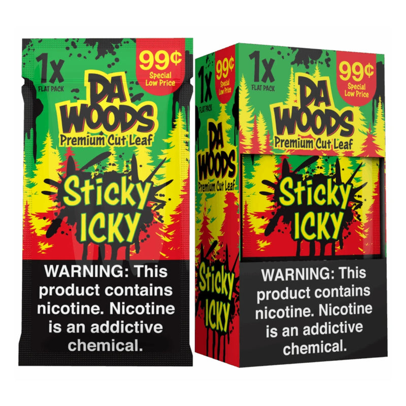 Da Woods Premium Cut Tobacco Leaf pack of 20 Sticky ICKY