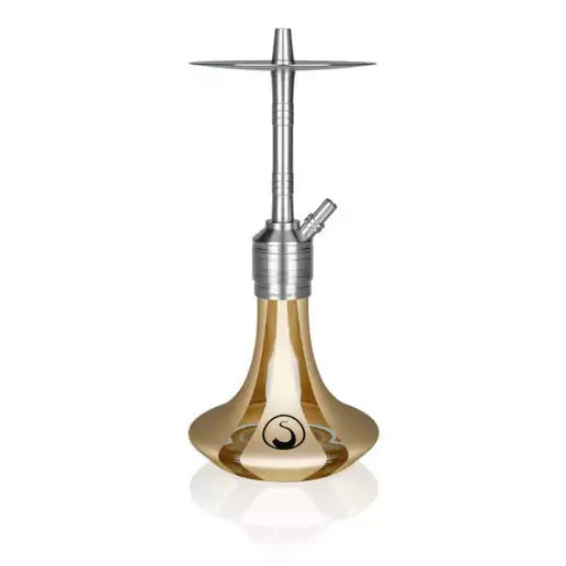 hookah Steamulation Mini Hookah  Gold Matt Metallic  