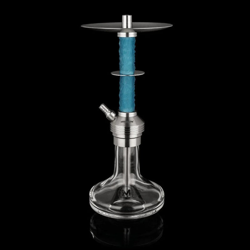 hookah Magnum Drip Hookah  Clear Blue Cut  