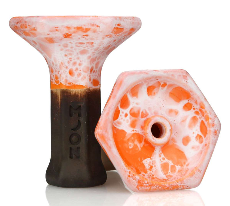 Bowl Moon Grand Phunnel Hookah Bowl  Marble Orange  