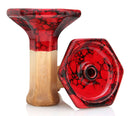 Bowl Moon Grand Phunnel Hookah Shisha Bowl Marble Red Black