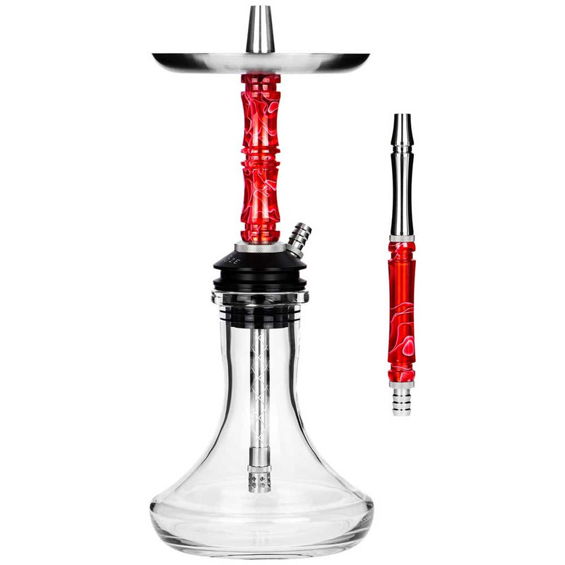 hookah Moze Breeze Two Hookah  Wavy Red  