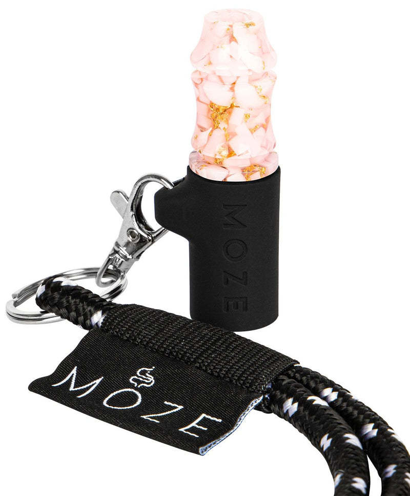 hookah acc Moze Personal Hookah Mouth Tip  Gold Line - Pink  