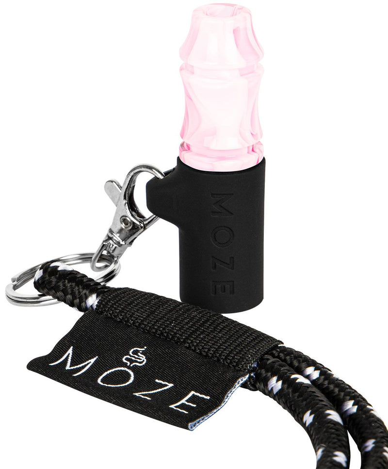 hookah acc Moze Personal Hookah Mouth Tip  Wavy Line - Pink  