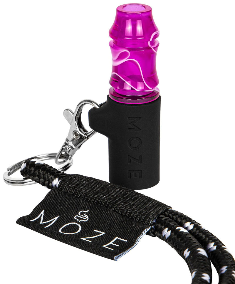 hookah acc Moze Personal Hookah Mouth Tip  Wavy Line - Purple  