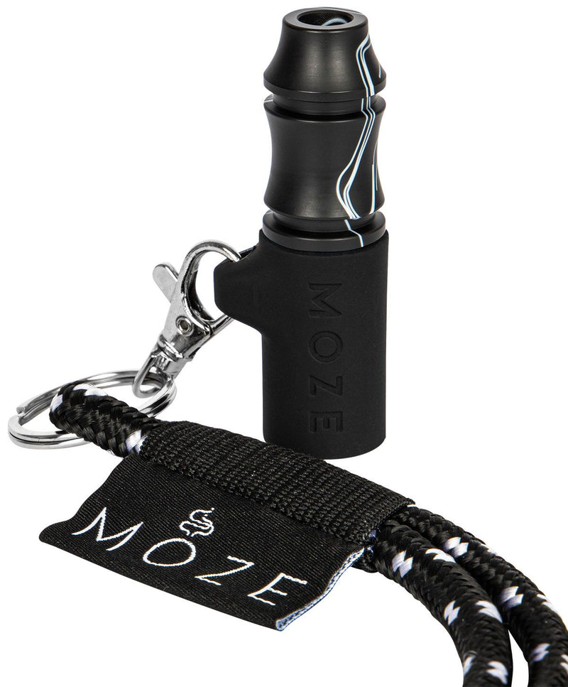 hookah acc Moze Personal Hookah Mouth Tip  Wild Line - Black  