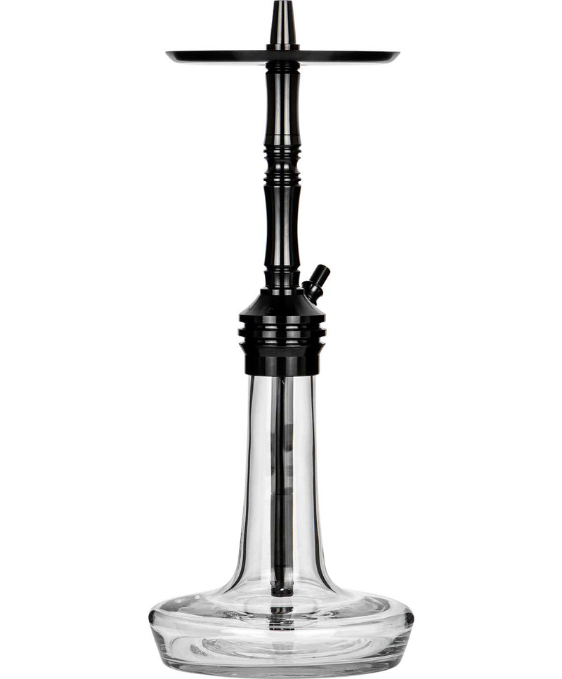 hookah Moze Varity Lounge Hookah  Black - Clear - Black Steel  