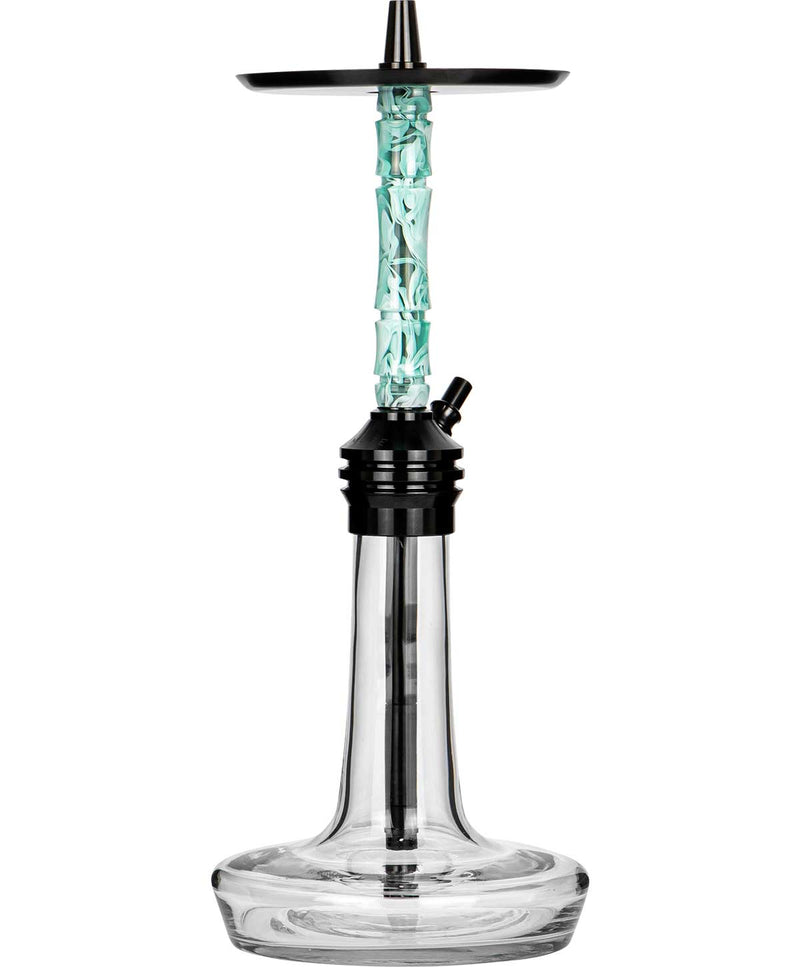 hookah Moze Varity Lounge Hookah  Black - Clear - Wavy Mint  